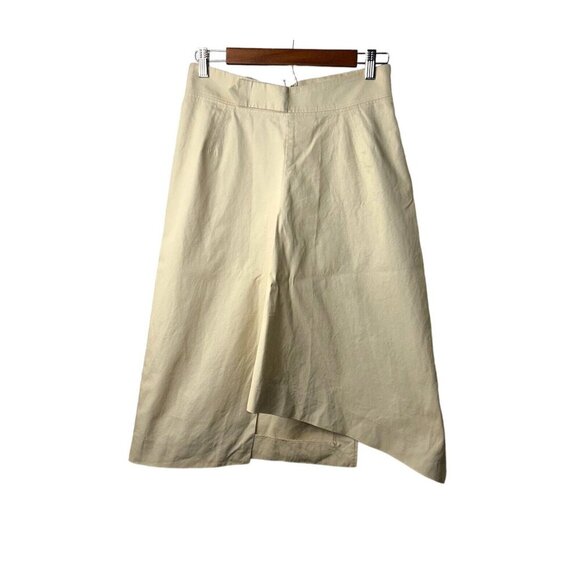 Yves Saint Laurent Dresses & Skirts - YSL Tan Color Asymmetrical Pleated A Line 2008 Runway Skirt Size F36 US 6